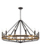 CLA FUNALE: Candelabra 12-Light Interior Pendant Natural Wood / Oak Wood 220-240V - FUNELA3, FUNELA6