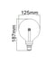 CLA G125 LED Lamps and Globes 3000K 5000K Clear / Frosted 6W 90-264V - G125 -CLA Lighting