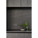 Clipsal Grid Plate and Cover, Clipsal Solis T Series, 3 Gang, Communication plate less mechs Ebony Aluminium/ White Ceramic- 1043CP-EA, 1043CP-WC