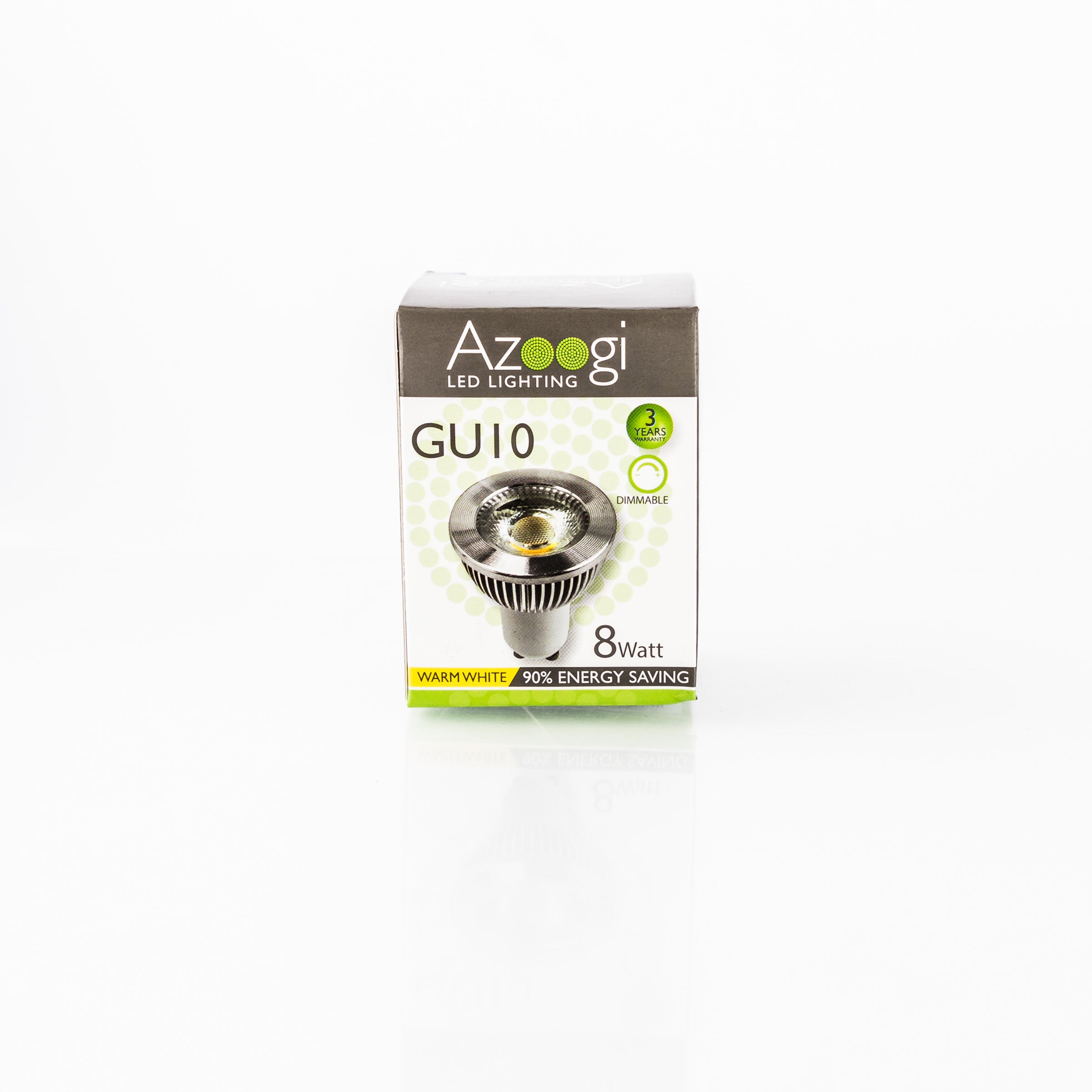 Azoogi GU10 LED Lamps and Globes 2700K 6000K 8W 240V - GU001, GU002