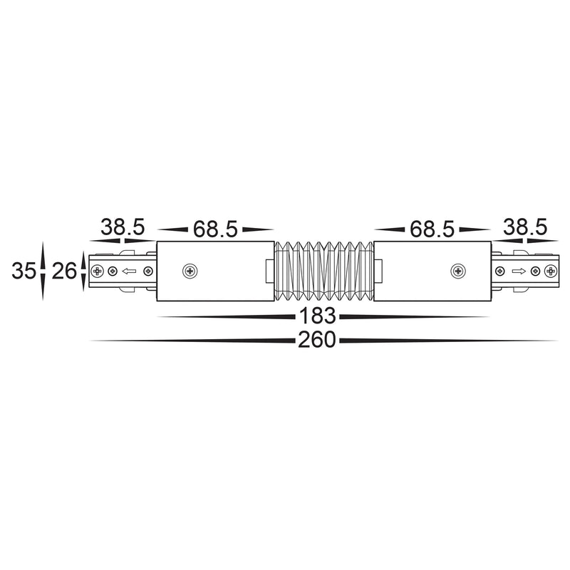 Havit Commercial Single Circuit Flexible Connector Accessories White - HCP-103100-FC