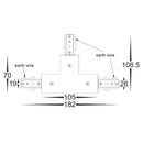 Havit Commercial Single Circuit T-Shape Connector Accessories White - HCP-103100-TSC