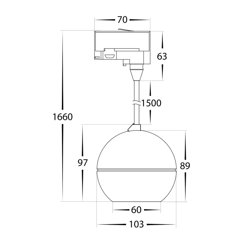 Havit Commercial Ondo Three Circuit Dimmable Pendants Tri- Black 6W/9W 240V IP20 - HCP-1020922