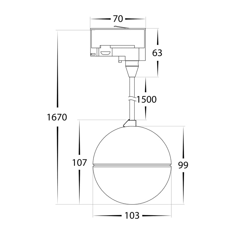 Havit Commercial Ondo Three Circuit Dimmable Pendants Tri- Black 6W/9W 240V IP20 - HCP-1020923