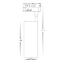 Havit Commercial Single Circuit Dimmable Tracklights 5 Colour White 10W 240V IP20 - HCP-1031011