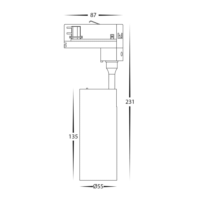 Havit Commercial Single Circuit Dali Dimmable Tracklights 5 Colour White 10W 240V IP20 - HCP-1031014