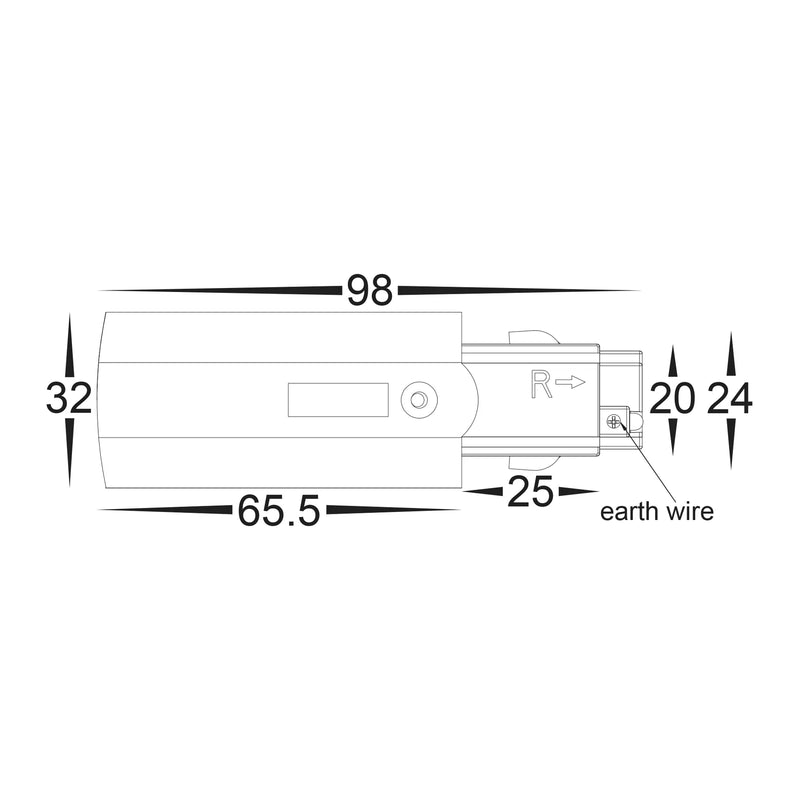 Havit Commercial Three Circuit Track or Single Circuit Dali Track Accessories White IP20 - HCP-103310, HCP-103320, HCP-103330