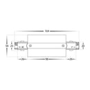 Havit Commercial Three Circuit Recessed Track Centre Feed Accessories White - HCP-103301-CF