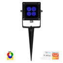 Havit Commercial WIFI + IR Garden Spike Spot Lights RGBW Black 6W 24V/240V IP67 - HCP-242062