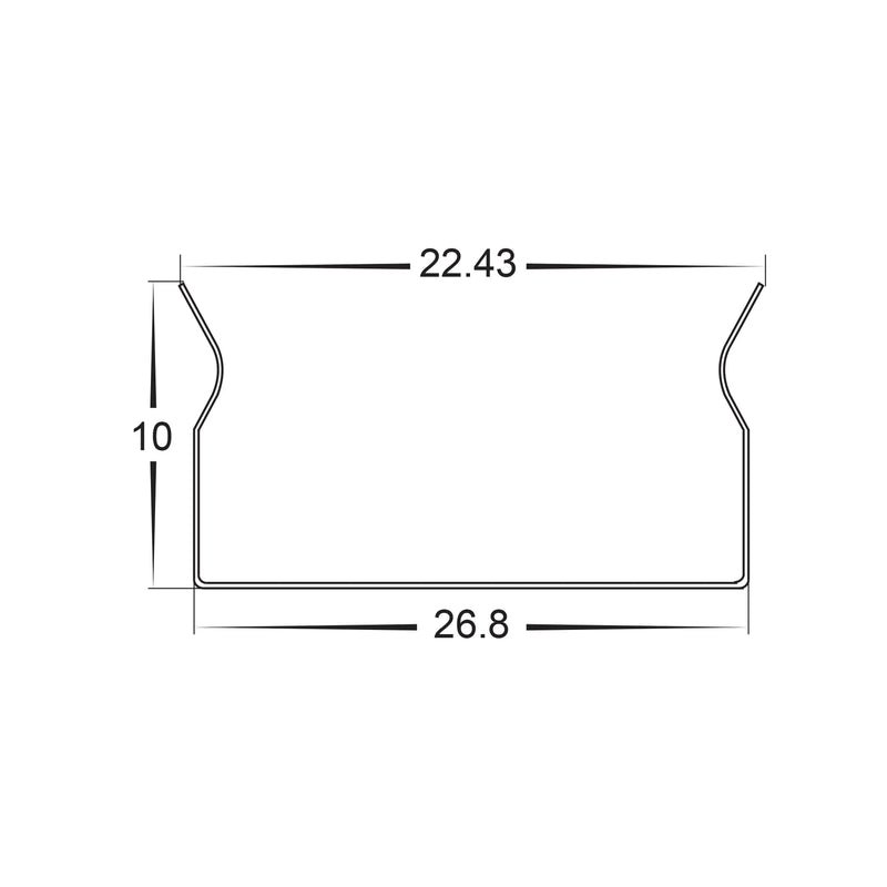 Havit Commercial Bendable Aluminium Channel Accessories to suit Wall Washer Lights Black 18W IP20 - HCP-24718-BEND