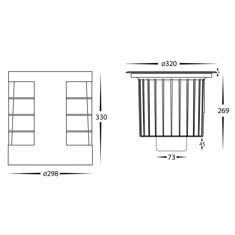 Havit Commercial Large Inground Garden Step and Up Lights 3000K 4000K 5000K 316 Stainless Steel 48W 24V IP67 - HCP-251483, HCP-251484, HCP-251485, HCP-251480