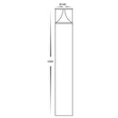 Havit Commercial 1000mm Large LED Bollards Tri- Black 24W 240V IP65 - HCP-262430