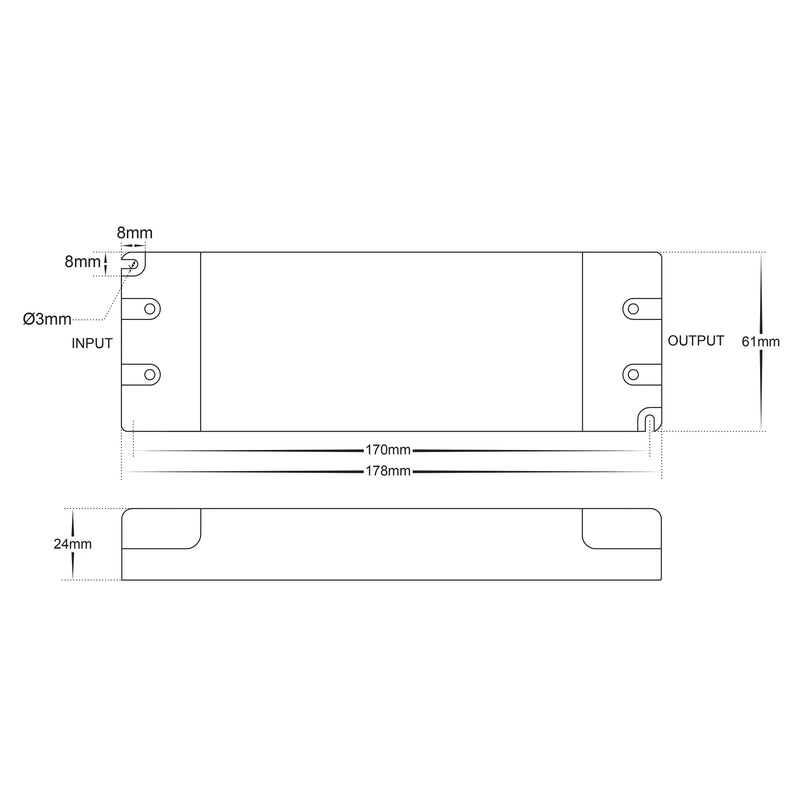 Havit Commercial TRIAC Dimmable LED Driver 60W 24V IP20 - HCP-51231 