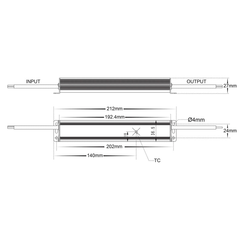 Havit Commercial Weatherproof LED Driver 30W 24V IP66 - HCP-52220