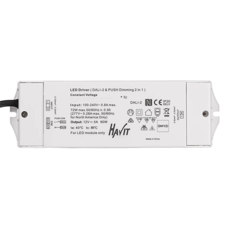 Havit Commercial DALI + Push Dim Dimmable LED Driver 60W 24V IP20 - HCP-522331 