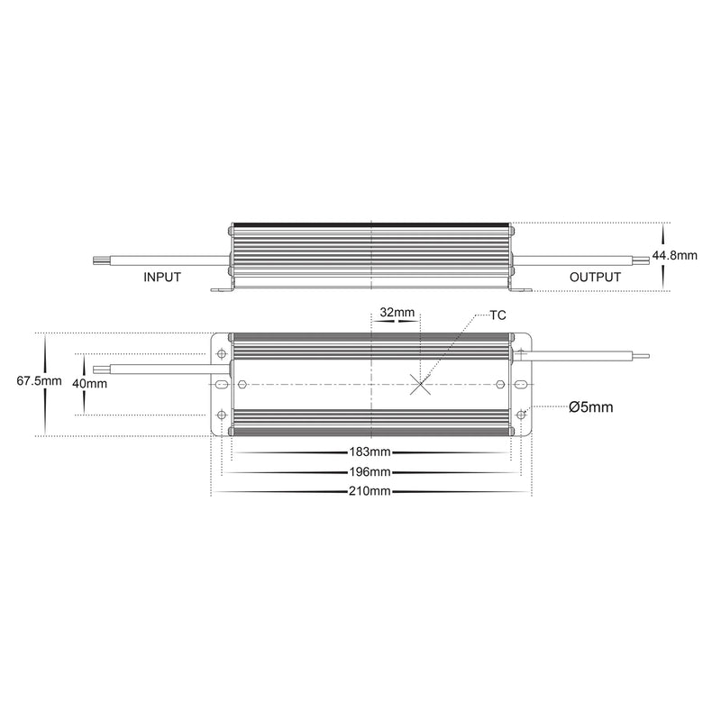 Havit Commercial Weatherproof LED Driver 100W 24V IP66 - HCP-52240 