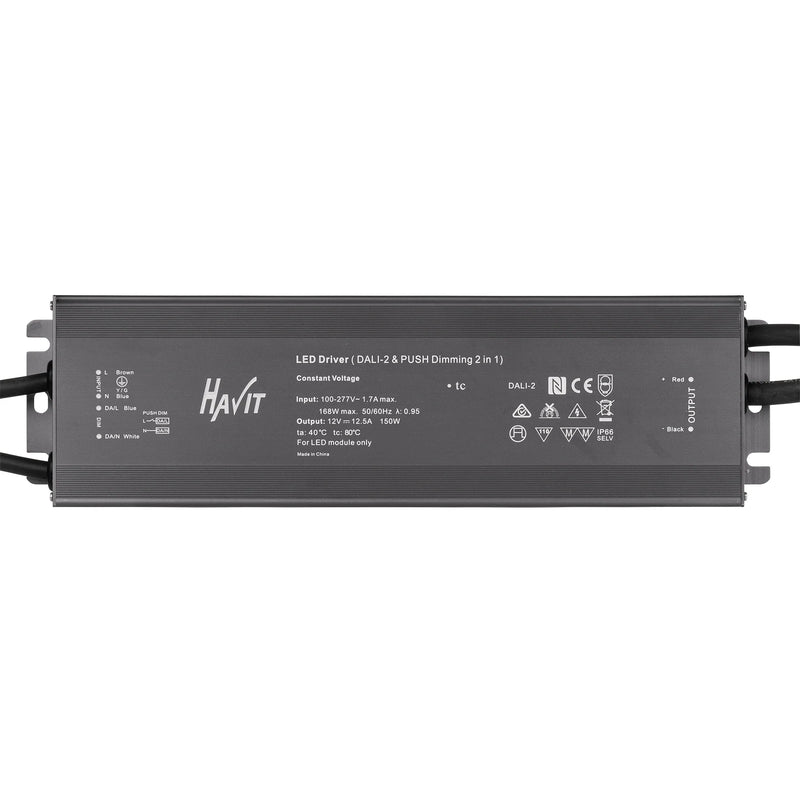 Havit Commercial DALI + Push Dim Dimmable LED Driver 150W 24V IP66 - HCP-522531