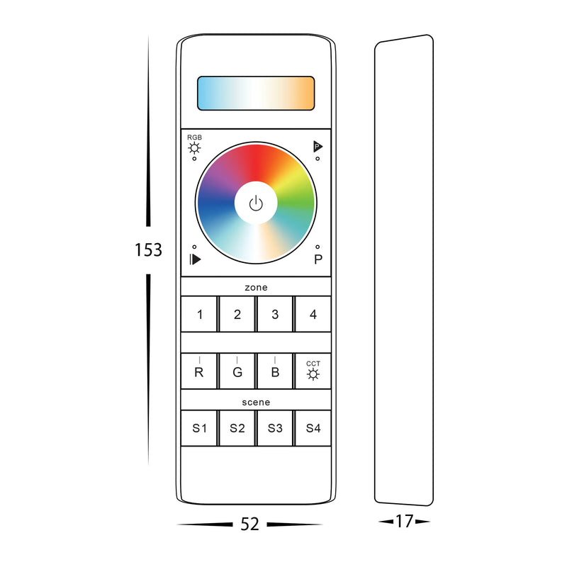 Havit Commercial RGBCW 4 Zone LED Strip Controller Accessories IP20 - HCP-78252 