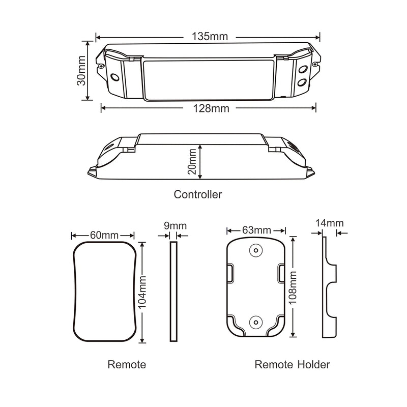 Havit Commercial Chasing RGB Multi-Function Remote + Receiver Accessories 12V/24V - HCP-78261 