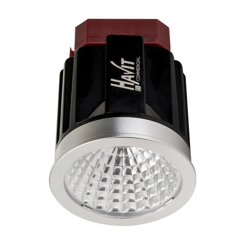 Havit Commercial Round Tilt Recessed 75mm LED Downlight 2700K-5700K Black 6W 240V IP44 - HCP-81220206