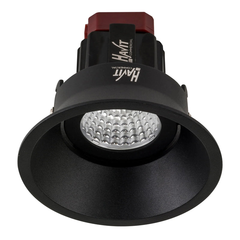 Havit Commercial Deep Tilt Recessed 90mm LED Downlight 2700K-5700K Black 6W 240V IP44 - HCP-81220106