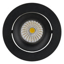 Havit Commercial Round Tilt Recessed 90mm LED Downlight 2700K-5700K Black 17W 240V IP44 - HCP-81220517, HCP-81240517