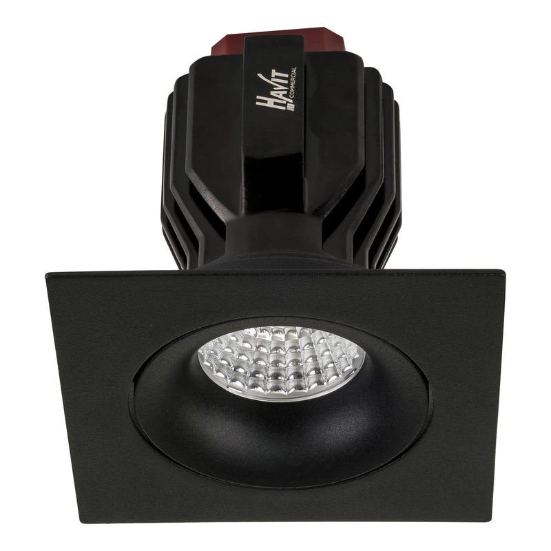 Havit Commercial Square Tilt Recessed 90mm LED Downlight 2700K-5700K Black 17W 240V IP44 - HCP-81220917, HCP-81240917