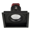 Havit Commercial Square Tilt Recessed 100mm x 100mm LED Downlight 2700K-5700K Black 6W 240V IP44 - HCP-81221006