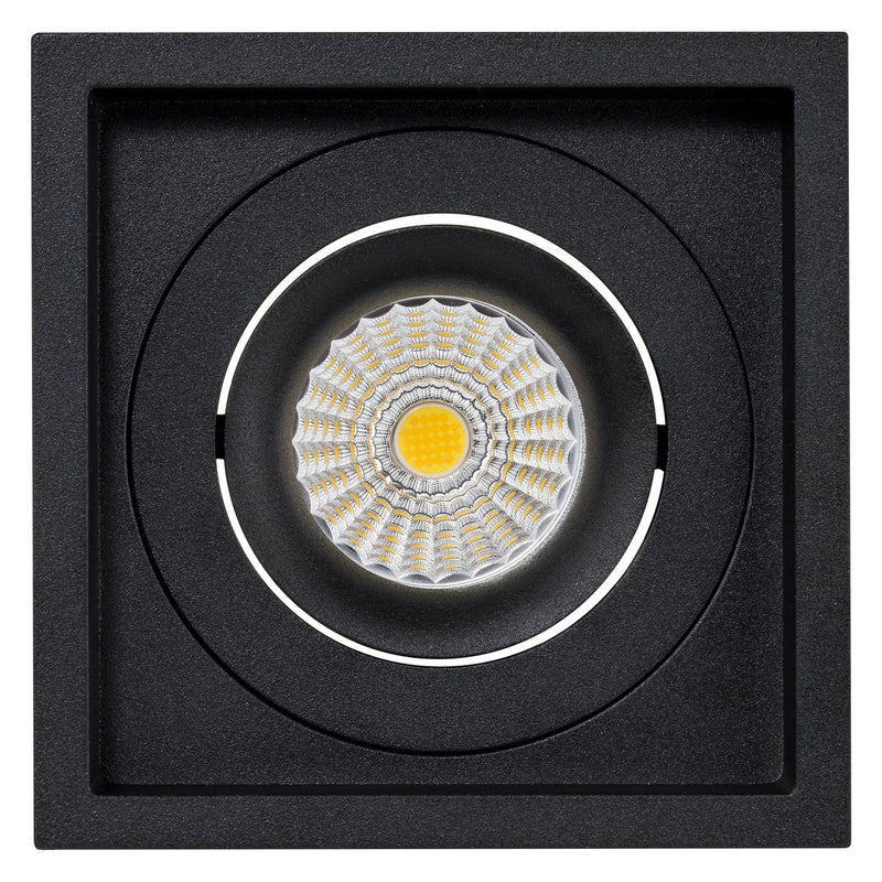 Havit Commercial Square Tilt Recessed LED Downlight 2700K-5700K Black 9W 240V IP44 - HCP-81221009, HCP-81241009