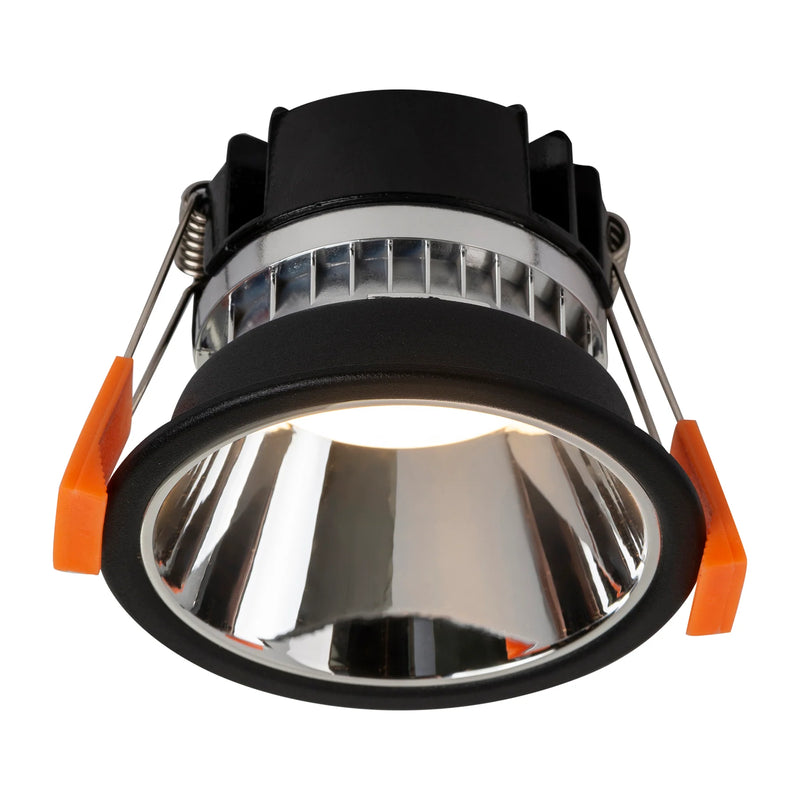 Havit Commercial Fixed Deep with Chrome Insert 76mm LED Downlight Tri- Black 9W 240V IP54 - HCP-81241904