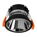 Havit Commercial Fixed Deep with Chrome Insert 76mm LED Downlight Tri- Black 9W 240V IP54 - HCP-81241904