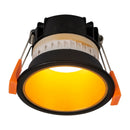 Havit Commercial Dim to Warm Dali with Gold Insert Fixed 76mm LED Downlight 1800K-3000K Black 9W 240V IP54 - HCP-81241913