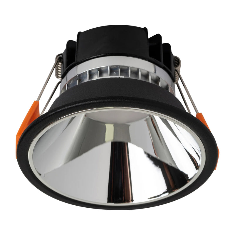 Havit Commercial Dim to Warm Dali with Chrome Insert Fixed 90mm LED Downlight 1800K-3000K Black 9W 240V IP54 - HCP-81241918