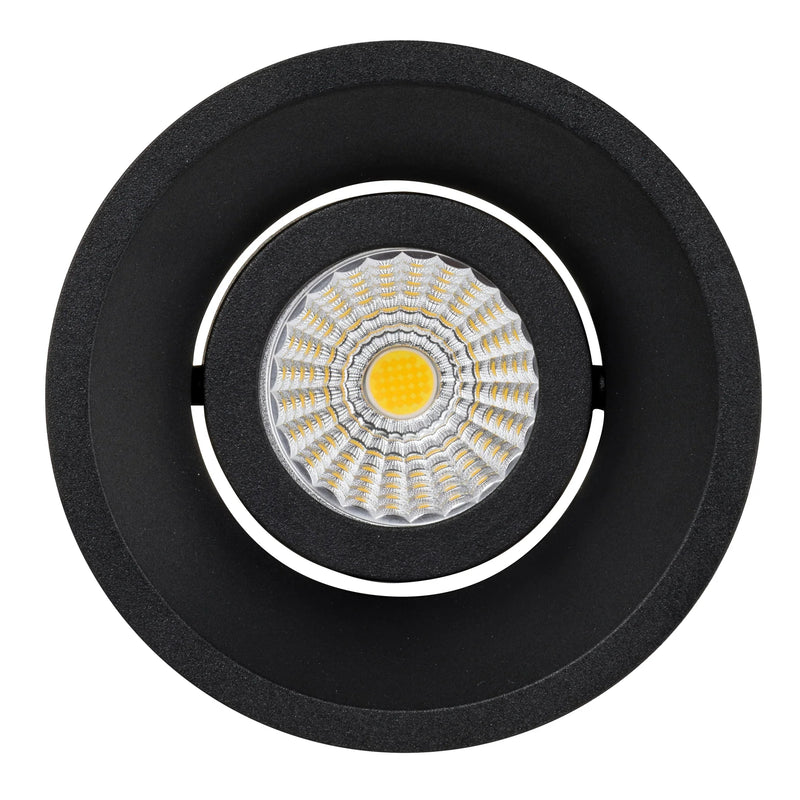 Havit Commercial Round Deep Tilt Dali Tunable Recessed 90mm LED Downlight 2700K-6500K Black 13W 240V IP44 - HCP-81250113