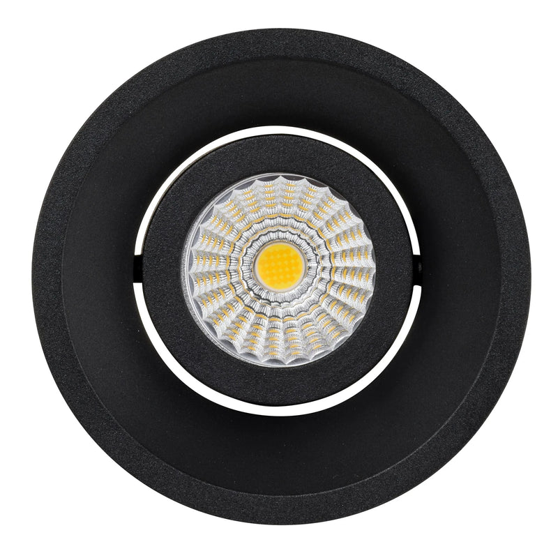 Havit Commercial CRI97+ Recessed Round Deep Tilt Dimmable 90mm LED Downlight 3000K Black 13W 240V IP44 - HCP-81220183, HCP-81240183