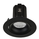 Havit Commercial CRI97+ Recessed Round Tilt Dimmable 90mm LED Downlight 3000K Black 13W 240V IP44 - HCP-81220583, HCP-81240583