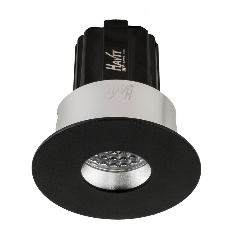 Havit Commercial Round Pinhole Dali Tunable Recessed 70mm LED Downlight 2700K-6500K Black 13W 240V IP44 - HCP-81250713