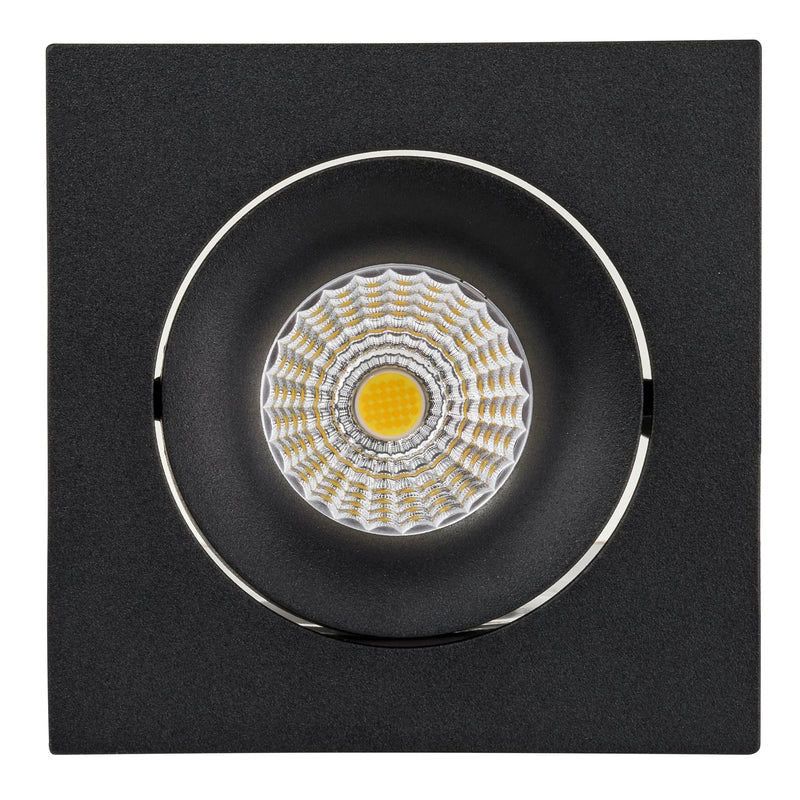 Havit Commercial CRI97+ Recessed Square Tilt Dimmable 90mm LED Downlight 3000K Black 13W 240V IP44 - HCP-81220983, HCP-81240983