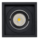 Havit Commercial CRI97+ Recessed Square Tilt Dimmable LED Downlight 3000K Black 13W 240V IP44 - HCP-81221083, HCP-81241083