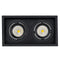 Havit Commercial CRI97+ Recessed Square Tilt Dimmable LED Downlight 3000K Black 2x13W 240V IP44 - HCP-81221183, HCP-81241183