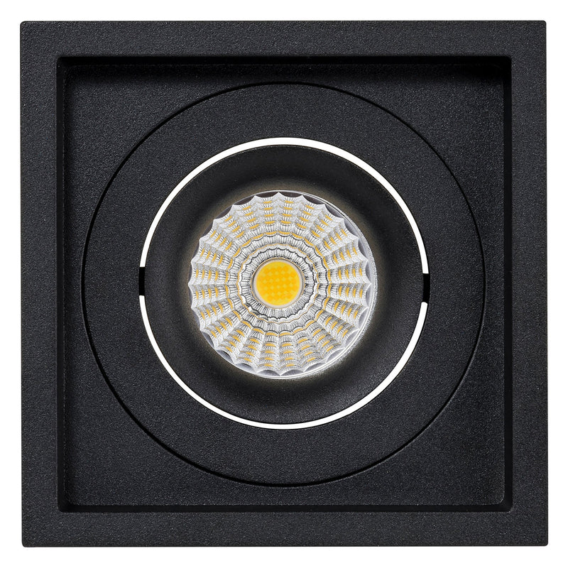 Havit Commercial Square Tilt Recessed LED Downlight 3000K 4000K Black 7.2W 24V IP44 - HCP-81291037, HCP-81291047