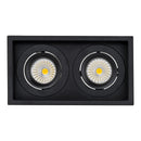 Havit Commercial Square Recessed Tilt Recessed LED Downlight 3000K 4000K Black 2x7.2W 24V IP44 - HCP-81291137, HCP-81291147