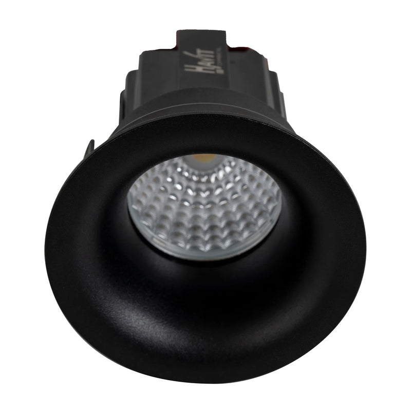 Havit Commercial Round Fixed Recessed 70mm LED Downlight 3000K 4000K Black 7.2W 24V IP44 - HCP-81291337, HCP-81291347