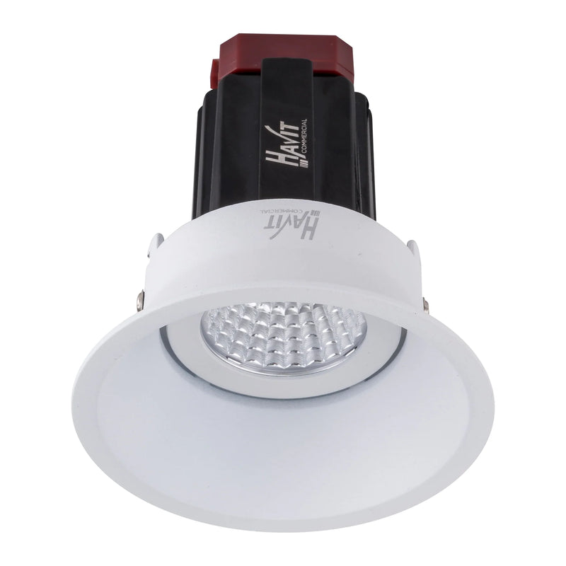 Havit Commercial Deep Tilt Recessed 90mm LED Downlight 2700K-5700K White 9W 240V IP44 - HCP-81320109, HCP-81340109 