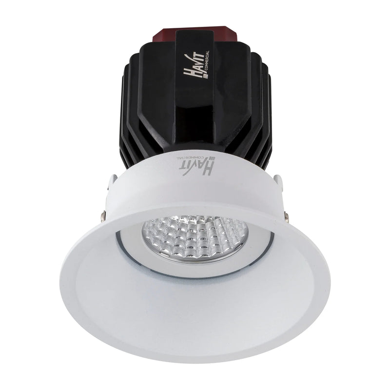 Havit Commercial Round Deep Tilt Recessed 90mm LED Downlight 2700K-5700K White 17W 240V IP44 - HCP-81320117, HCP-81340117