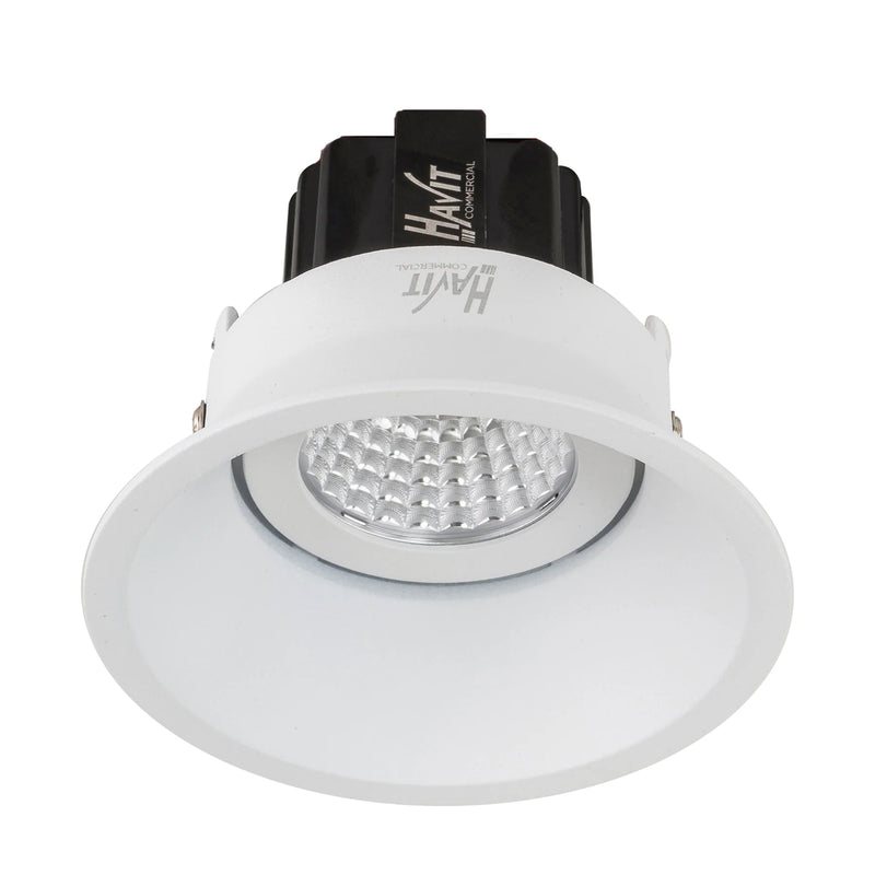 Havit Commercial Deep Tilt Recessed 90mm LED Downlight 3000K 4000K White 7.2W 24V IP44 - HCP-81390137, HCP-81390147