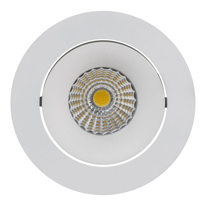 Havit Commercial Round Tilt Recessed 75mm LED Downlight 2700K-5700K White 6W 240V IP44 - HCP-81320206