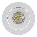 Havit Commercial Round Tilt Recessed 75mm LED Downlight 2700K-5700K White 9W 240V IP44 - HCP-81320209, HCP-81340209