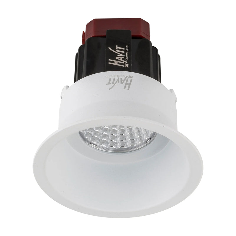 Havit Commercial Round Deep Fixed Recessed 76mm LED Downlight 2700K-5700K White 6W 240V IP44 - HCP-81320306