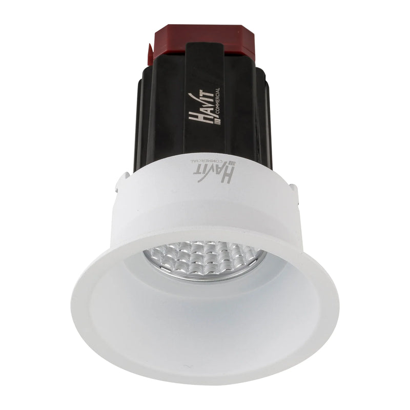 Havit Commercial Round Deep Fixed Recessed 76mm LED Downlight 2700K-5700K White 13W 240V IP44 - HCP-81320313, HCP-81340313